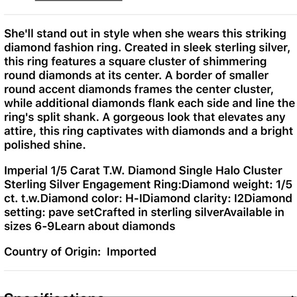 DIAMOND ENGAGEMENT RING - Picture 6 of 6